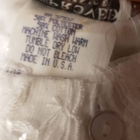 Vintage One Size Mock Front Dickie Lace Button Up - Picture 4 of 4